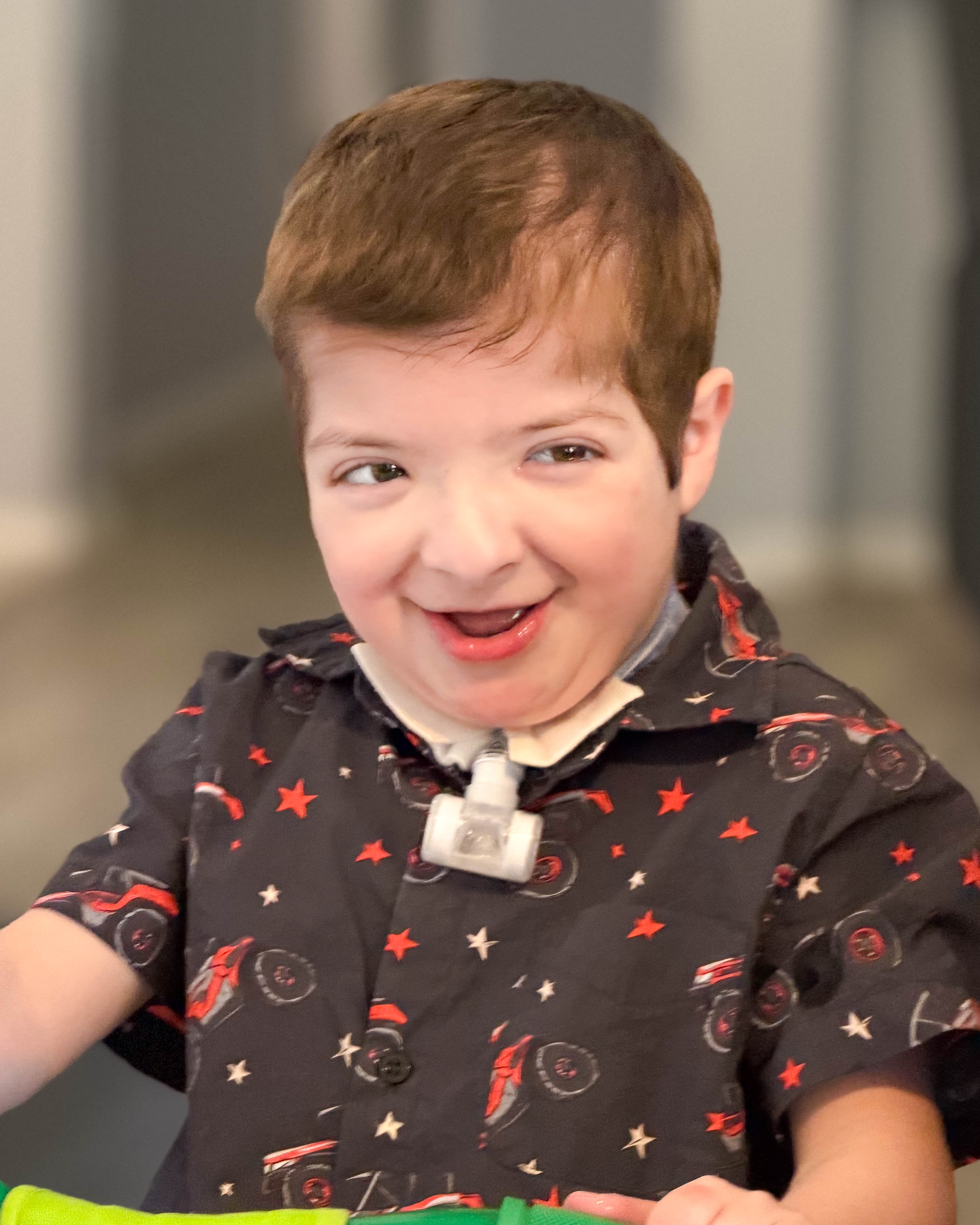 Kayson laughing