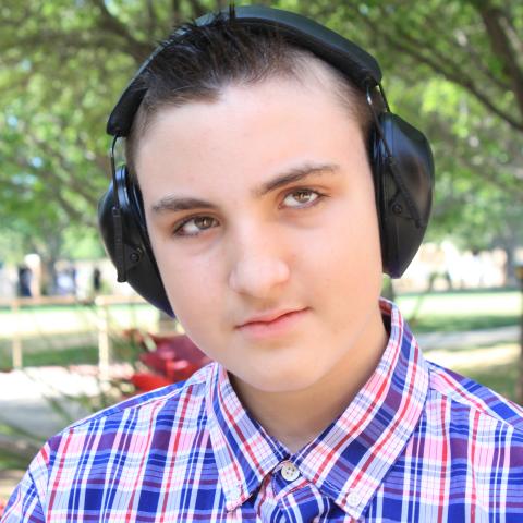 Gage headshot with trees